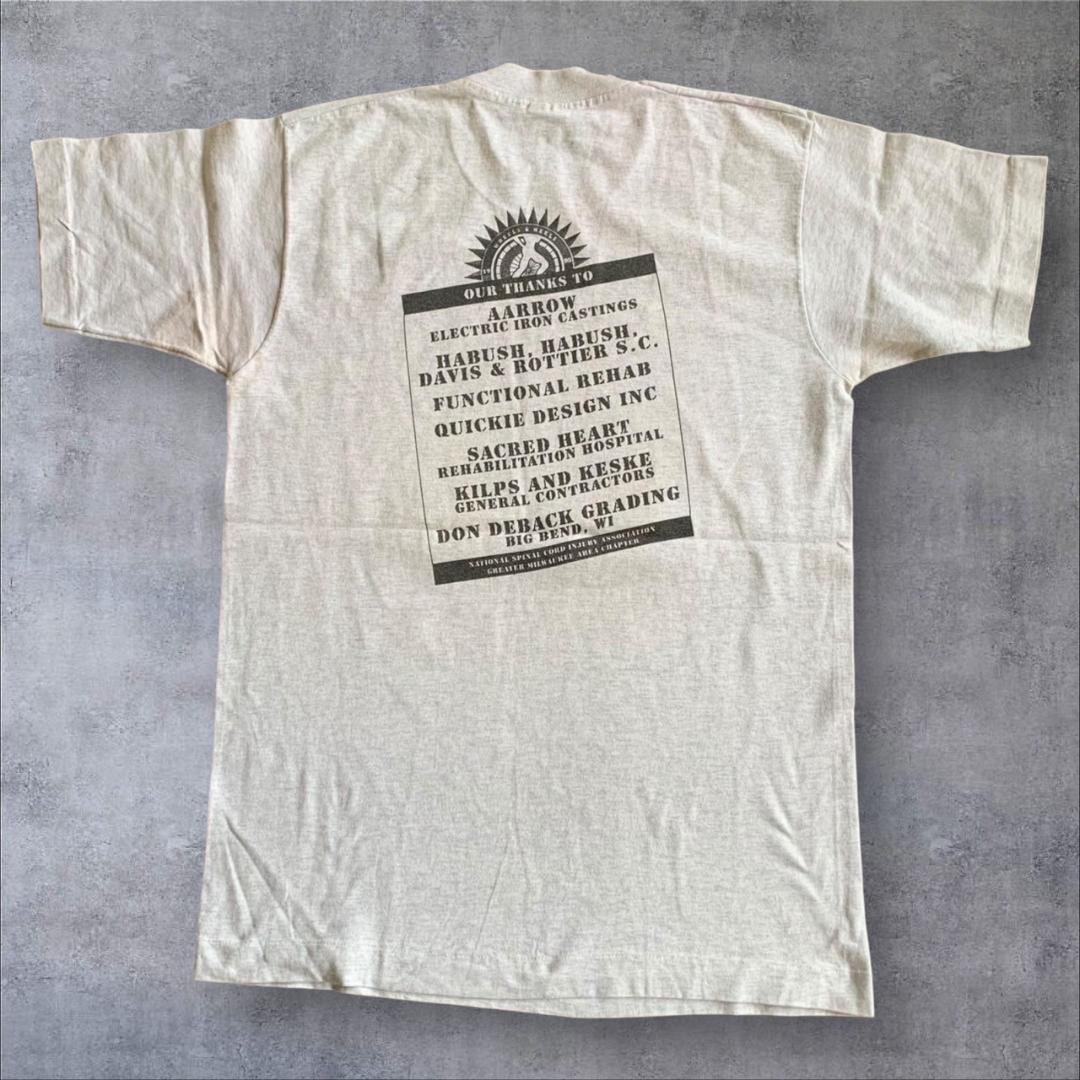 90s USA製 チャリティー レース マラソン グレー o-000027