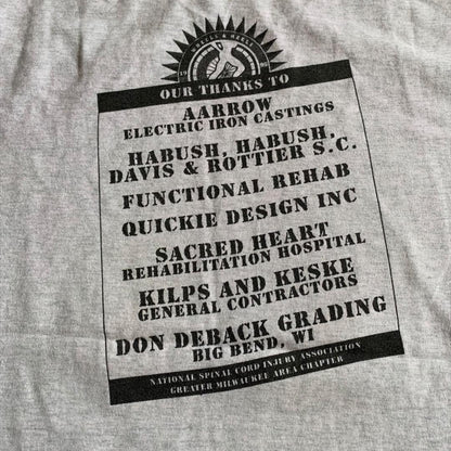 90s USA製 チャリティー レース マラソン グレー o-000027