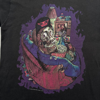 90s エアロスミス 1993 GET A GRIP SKULL ビンテージ T ba-t-2505-038