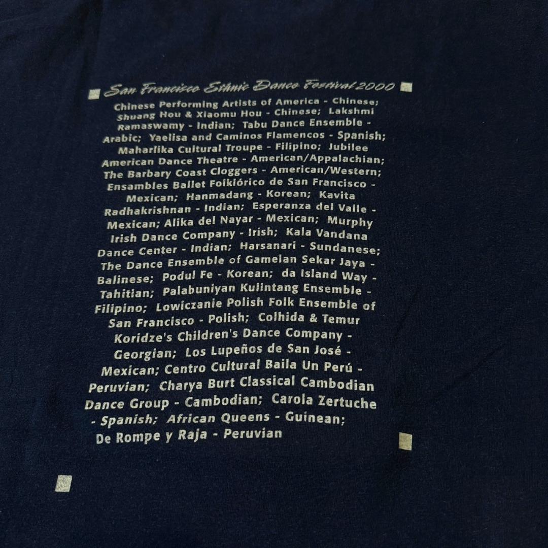 00s アートT Tシャツ ダンス 黒 L Hanes z-000021