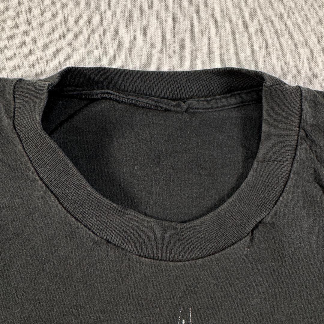 90s Ray Boltz Tシャツ 稲妻 帆船 サンダー バンT黒 ba-000035