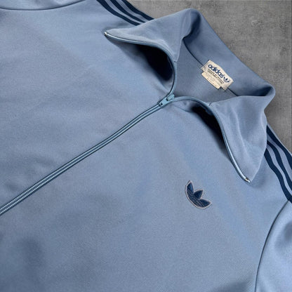 70s 80s adidas アディダス トラックジャケット 水色 デサント M ad-t-2505-017
