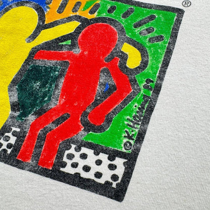00s best buddies キースヘリング Tシャツ 白 L a-u-2505-055