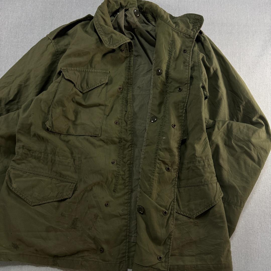 70s 80s US ARMY M65 フィールドジャケット 3rd オリーブ ja-2603-017