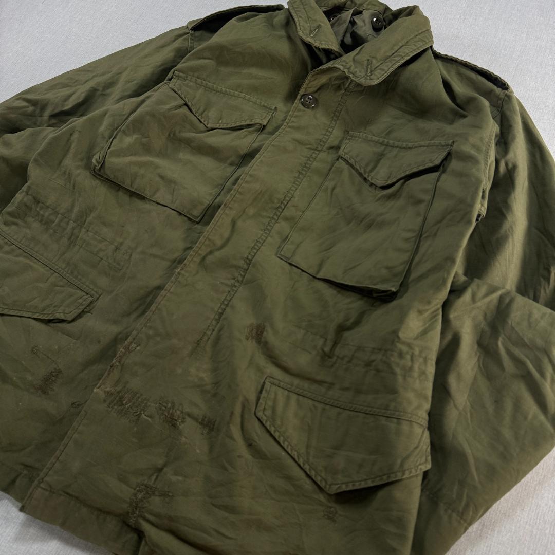 70s 80s US ARMY M65 フィールドジャケット 3rd オリーブ ja-2603-017