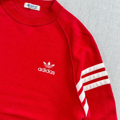 80s アディダス adidas スウェット 赤 デサント製 当時 br-x-2505-001