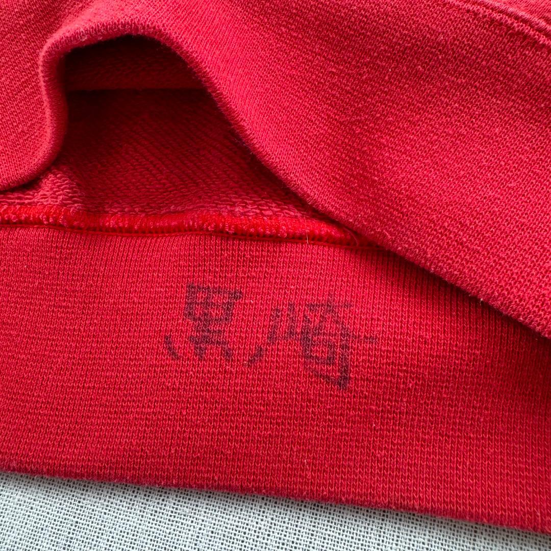 80s アディダス adidas スウェット 赤 デサント製 当時 br-x-2505-001