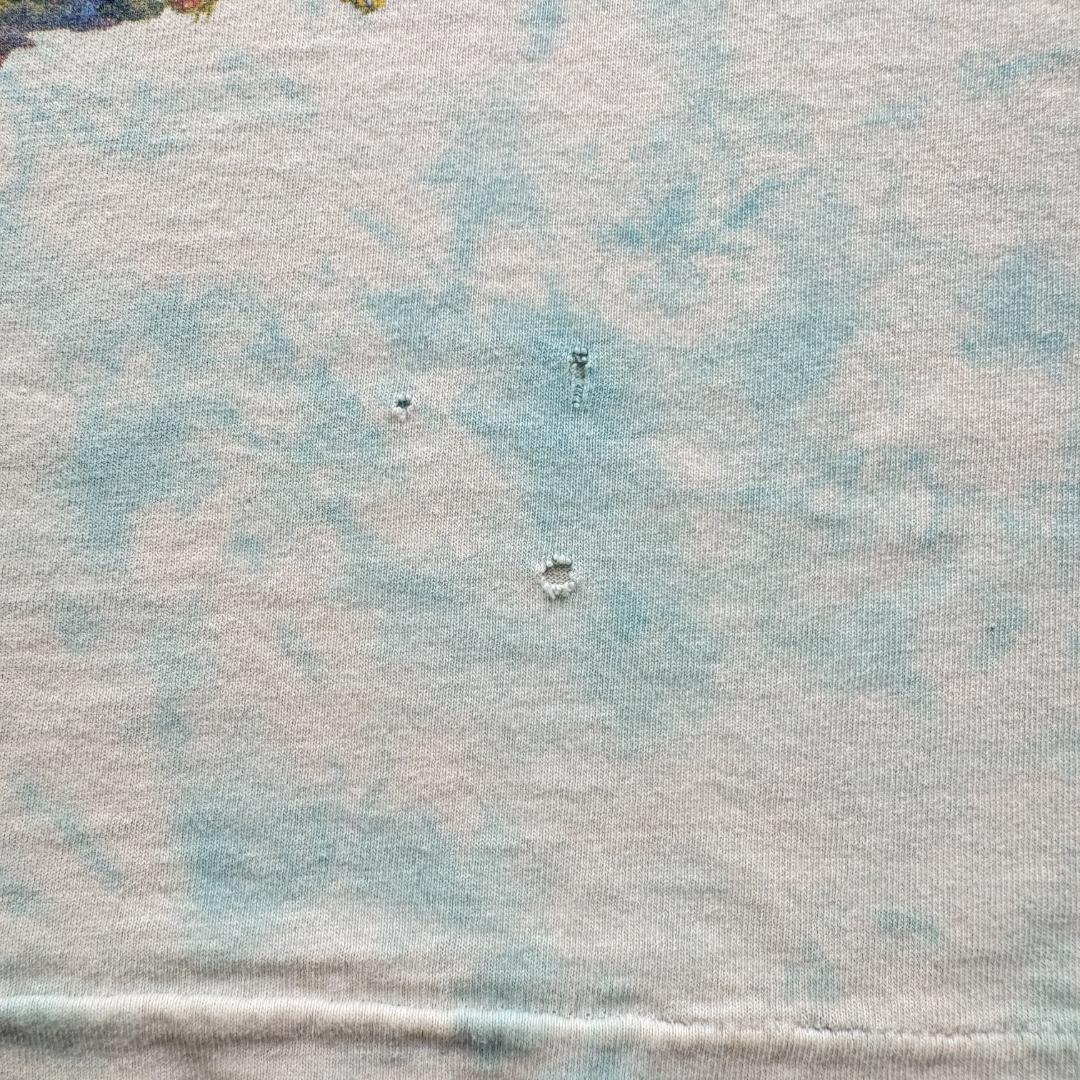 90s リキッドブルー Tシャツ LIQUID BLUE アート 海 a-u-2505-085