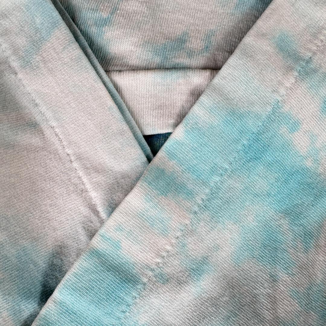 90s リキッドブルー Tシャツ LIQUID BLUE アート 海 a-u-2505-085