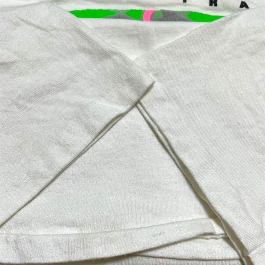 80s USA製 Hanes 白 Lサイズ スキー 企業 co-000038