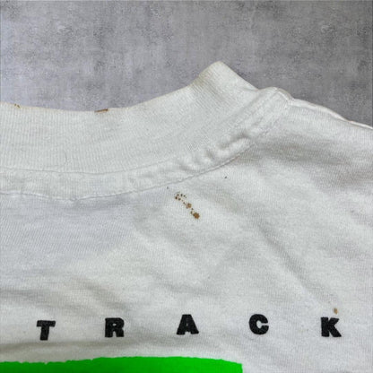 80s USA製 Hanes 白 Lサイズ スキー 企業 co-000038