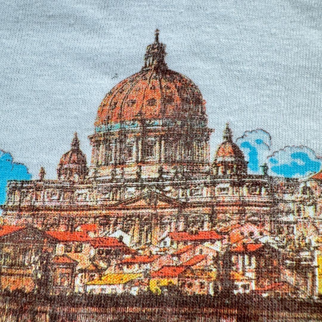 80s 90s ローマ スーベニア Tシャツ ROMA 白 L a-u-2505-078