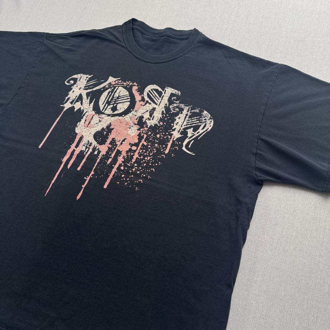 00s korn Tシャツ コーン バンT 黒 ba-u-2505-075