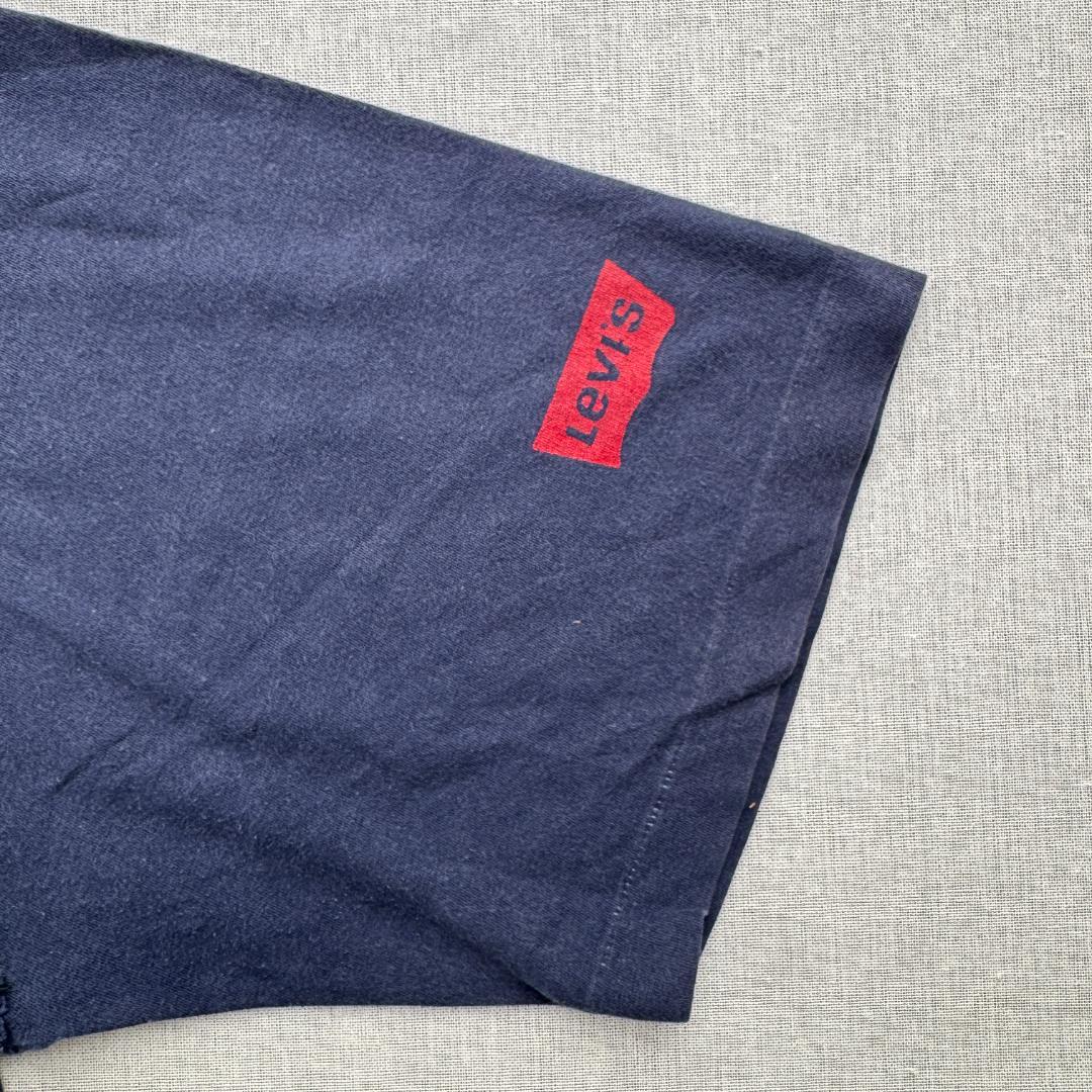 90s Tシャツ Levi's ネイビー 501 br-u-2505-003