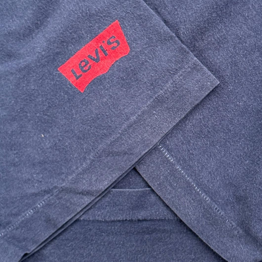 90s Tシャツ Levi's ネイビー 501 br-u-2505-003