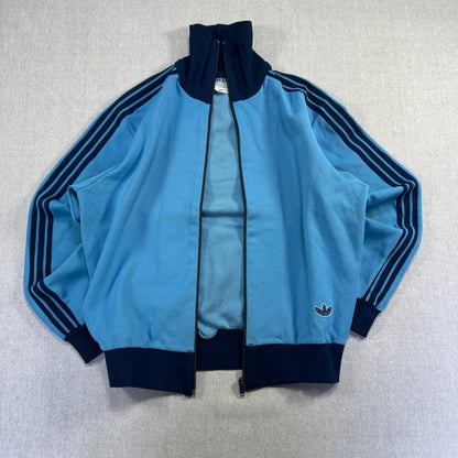 70s 西ドイツ製 アディダス adidas トラックジャケット 水色 1号 ad-u-2505-057