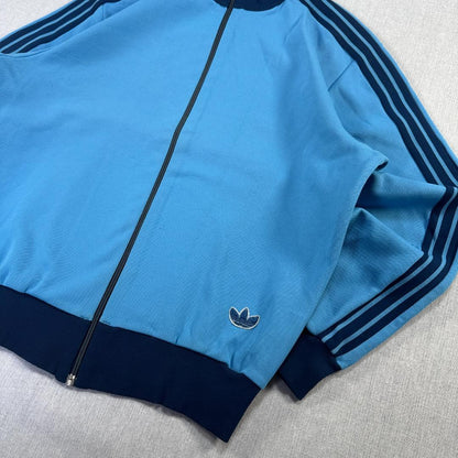 70s 西ドイツ製 アディダス adidas トラックジャケット 水色 1号 ad-u-2505-057