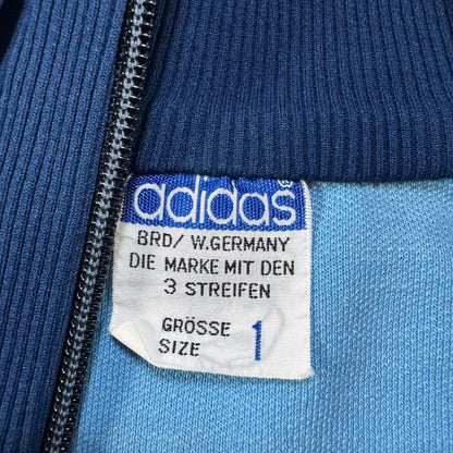 70s 西ドイツ製 アディダス adidas トラックジャケット 水色 1号 ad-u-2505-057