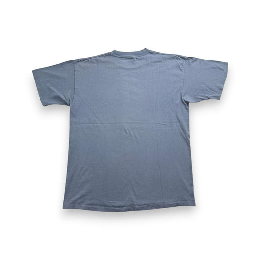 90s USA製 Tシャツ ビール カエル 青 XL プロモT a-u-2505-031
