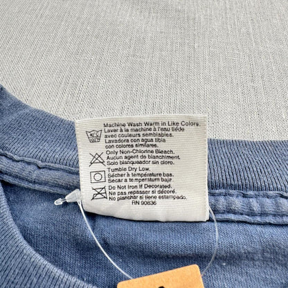 90s USA製 Tシャツ ビール カエル 青 XL プロモT a-u-2505-031