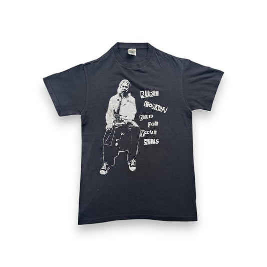 00s kurt cobain カートコバーン NIRVANA 黒 ba-u-2505-107