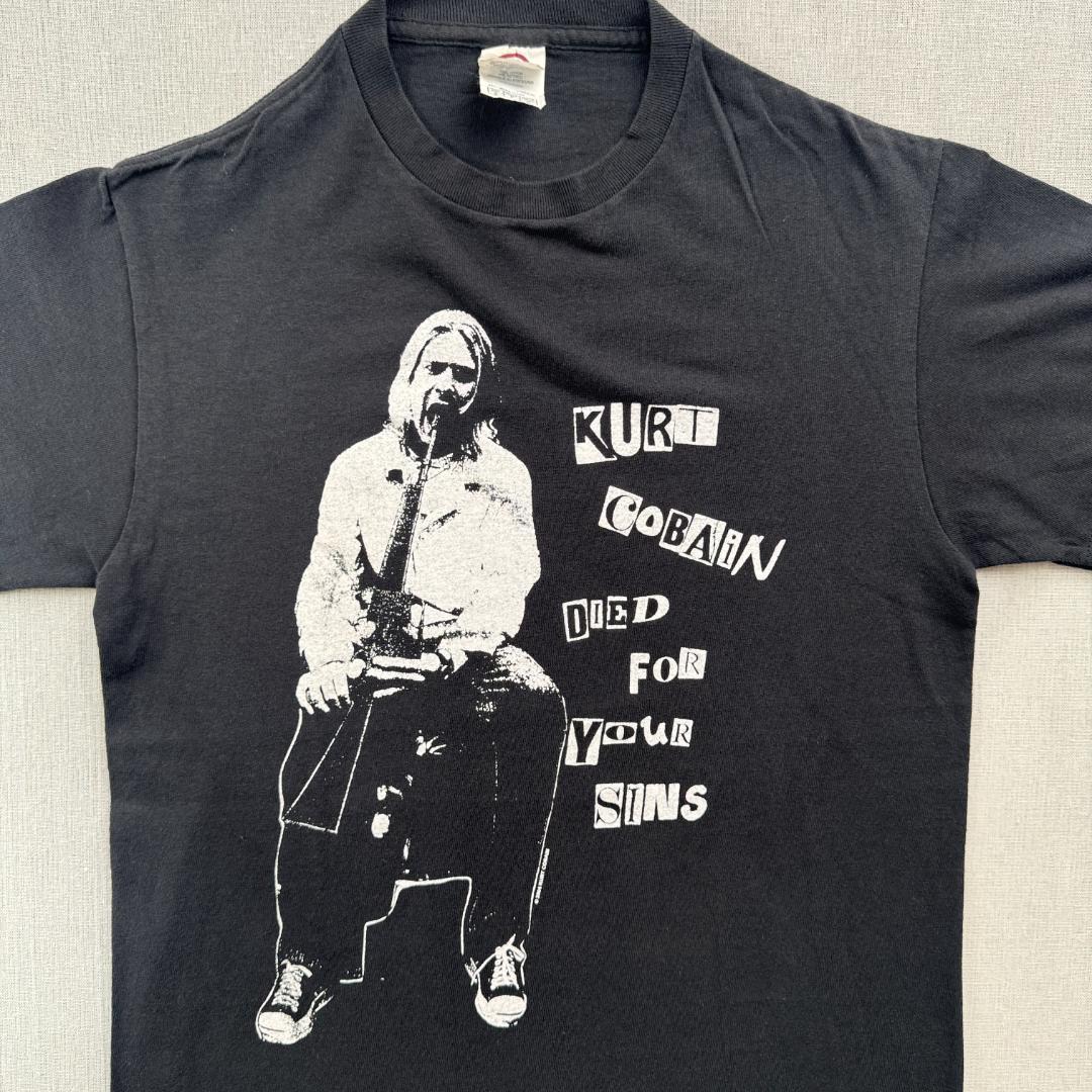 00s kurt cobain カートコバーン NIRVANA 黒 ba-u-2505-107