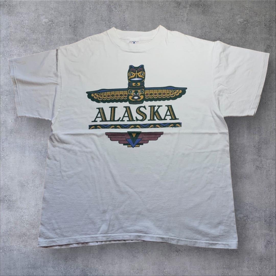 90s USA製 アラスカ インディアン シングルステッチ o-000026