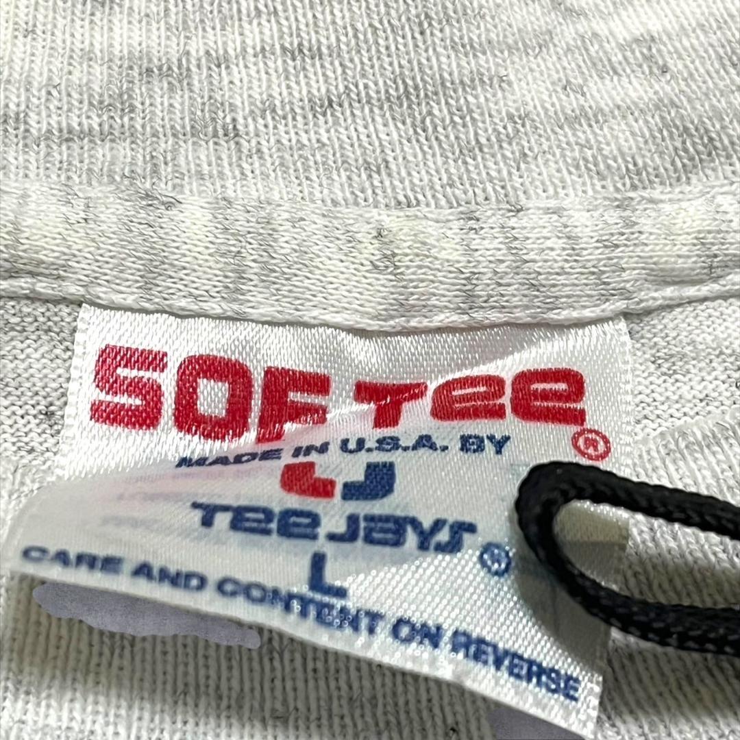 90s USA製 アート 恐竜 ダイナソー グレー L co-000018