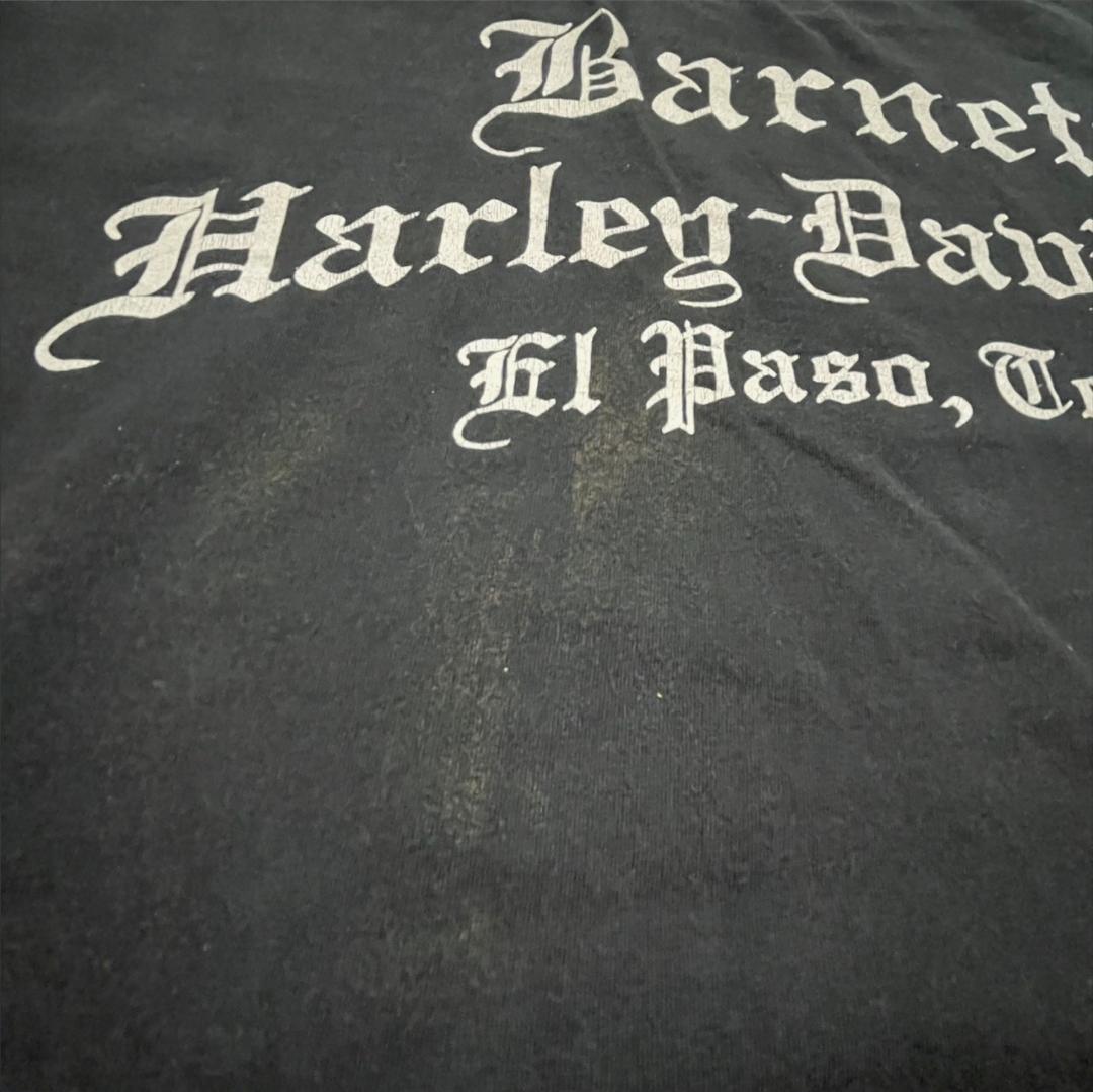 ハーレーダビッドソン ドクロ 黒 Tシャツ co-u-2505-027