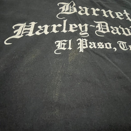 ハーレーダビッドソン ドクロ 黒 Tシャツ co-u-2505-027