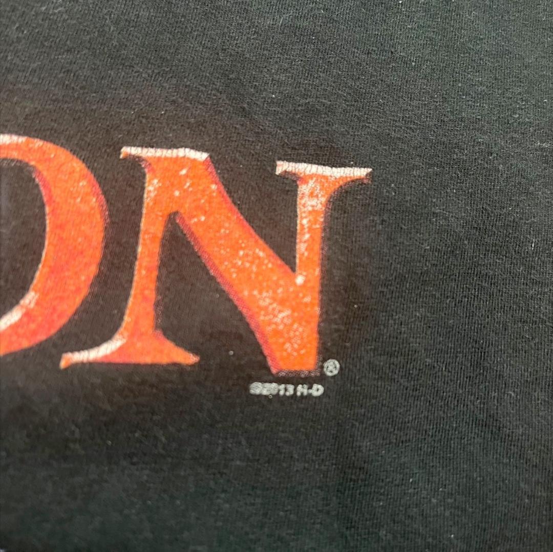 ハーレーダビッドソン ドクロ 黒 Tシャツ co-u-2505-027