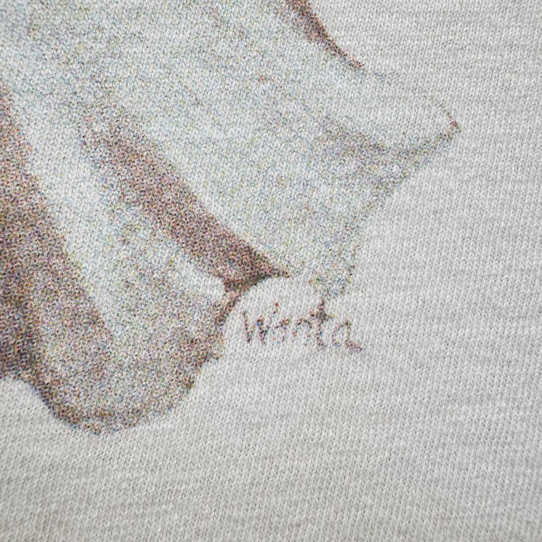 90s 天使 エンジェル アートT Tシャツ wanta 白 羽 女 a-u-2505-042