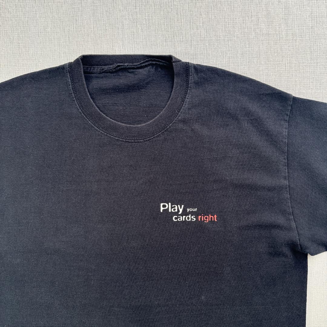 90s 00s カードゲーム ゲームT Tシャツ play your ch-u-2505-016