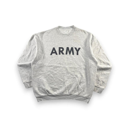 90s US ARMY USA製 スウェット トレーナー グレー L リバース sw-2603-002