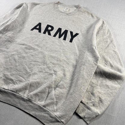 90s US ARMY USA製 スウェット トレーナー グレー L リバース sw-2603-002