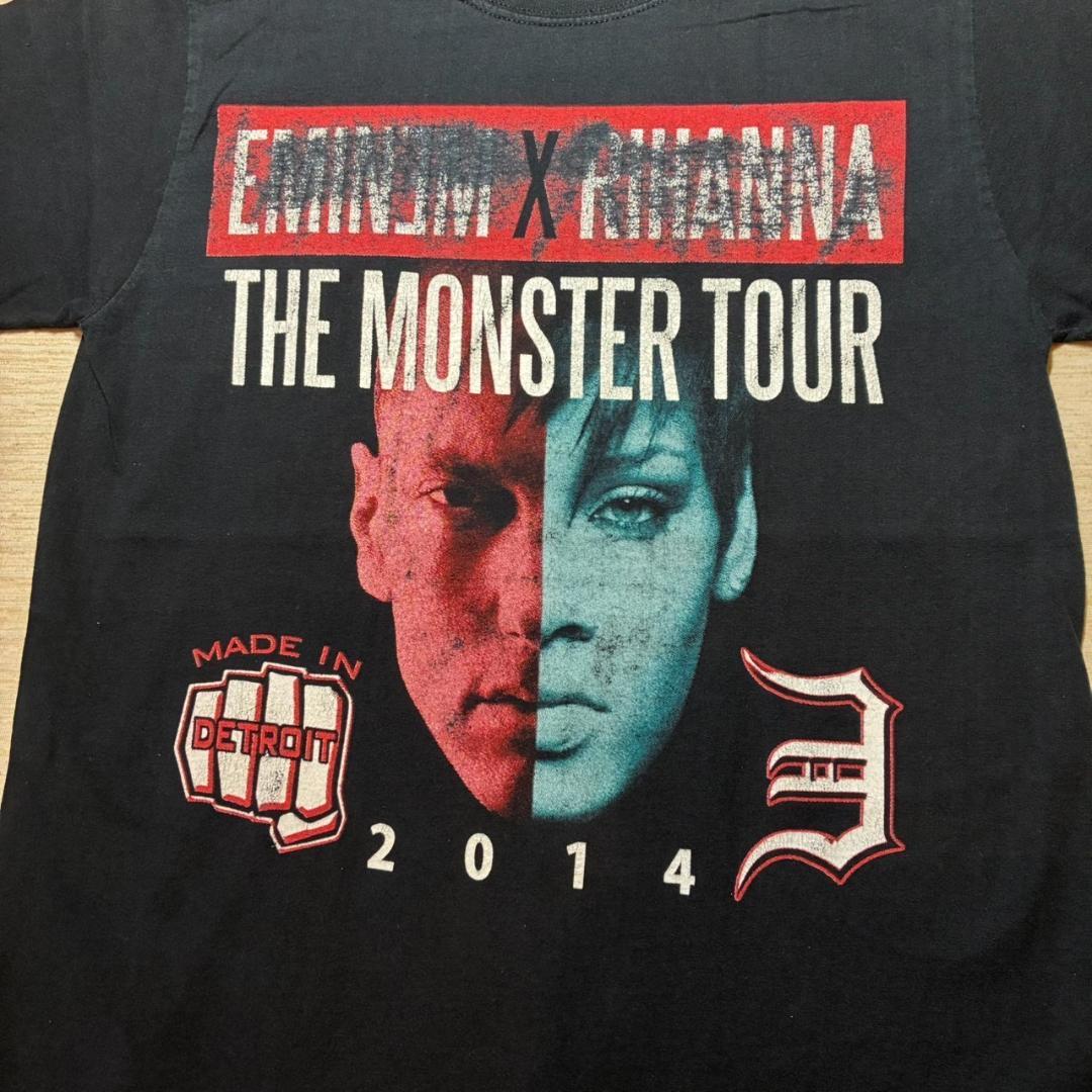 エミネム EMINEM x リアーナ 2014 ツアー Ｔシャツ バンT ba-u-2505-017