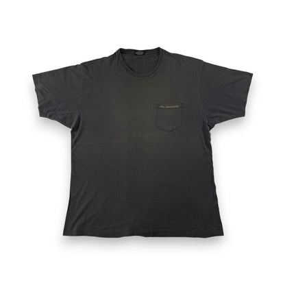 90s POLO ポロ ラルフローレン レース USA製 黒 L ポケT br-000003