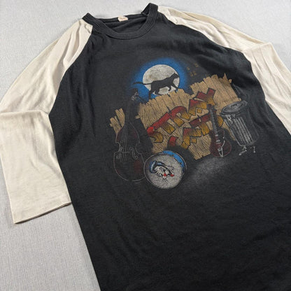 80s stray cats 1983 長袖 ラグラン Tシャツ L ba-000008
