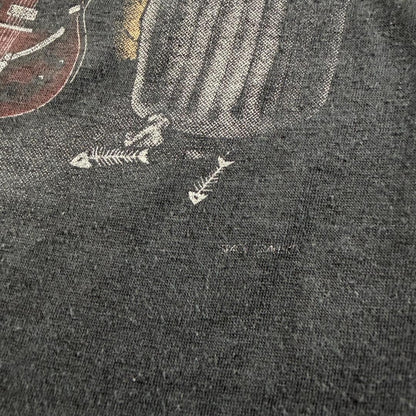 80s stray cats 1983 長袖 ラグラン Tシャツ L ba-000008