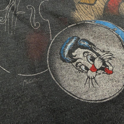 80s stray cats 1983 長袖 ラグラン Tシャツ L ba-000008