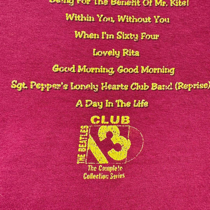 90s The Beatles ビートルズ Tシャツ えんじ L ba-t-2505-008
