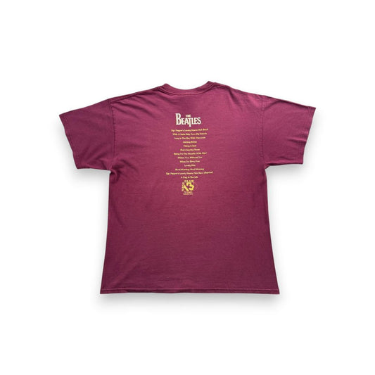 90s The Beatles ビートルズ Tシャツ えんじ L ba-t-2505-008