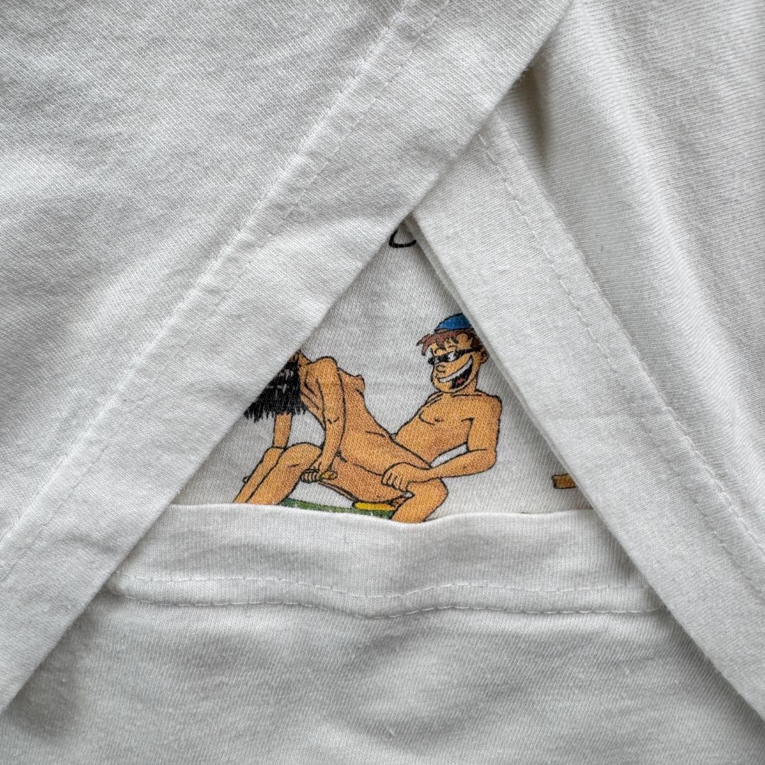 00s エロT Tシャツ 48手 アートT 白 XL a-u-2505-093