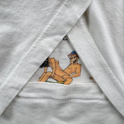 00s エロT Tシャツ 48手 アートT 白 XL a-u-2505-093