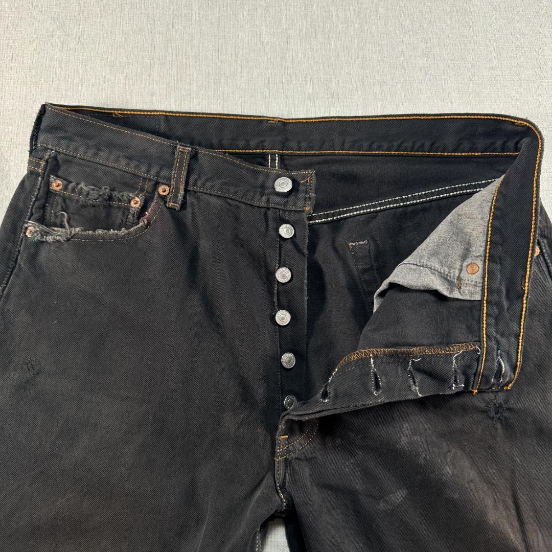 501 ブラックデニム 後染め メキシコ製 W38 647 in-000014