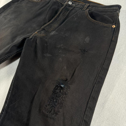 501 ブラックデニム 後染め メキシコ製 W38 647 in-000014