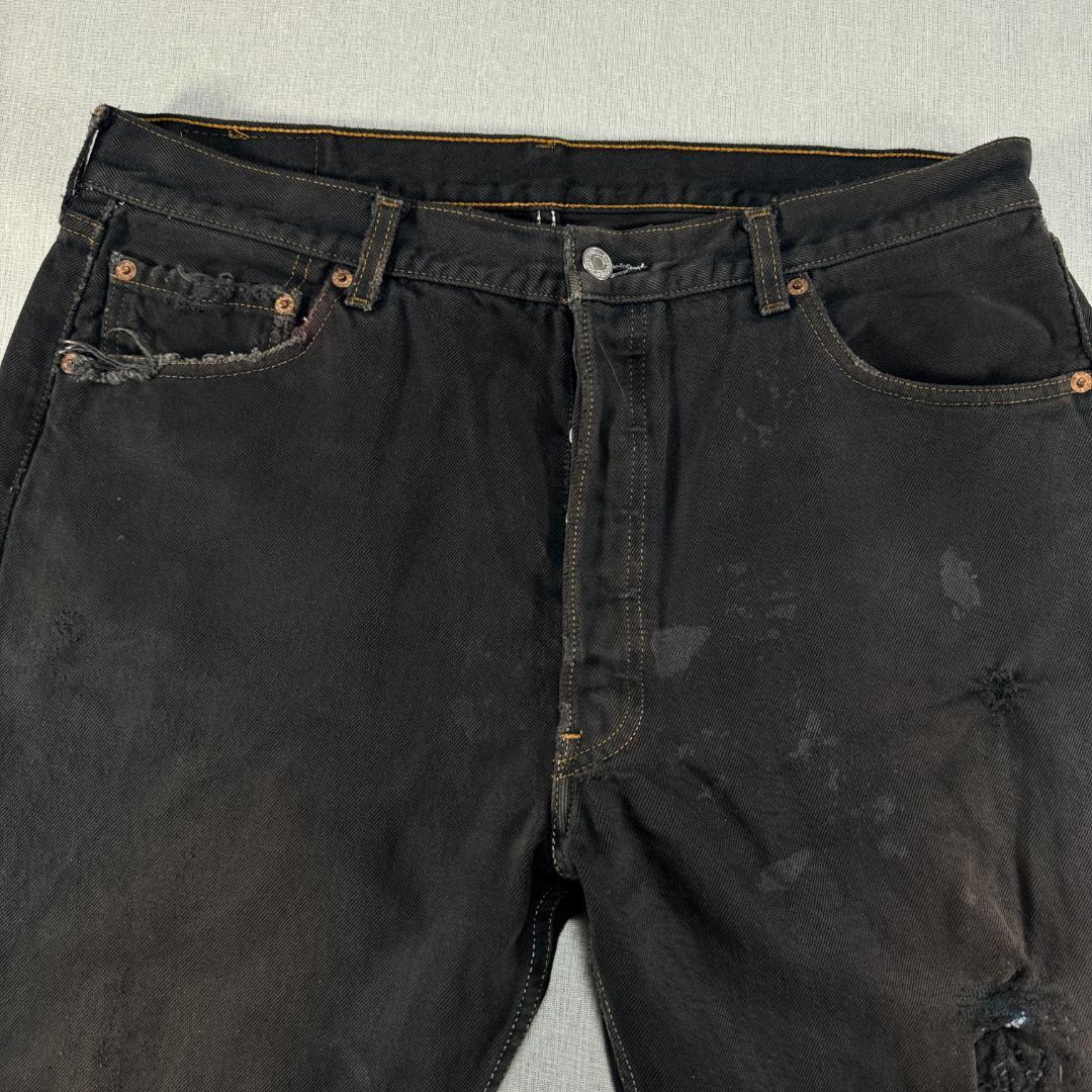 501 ブラックデニム 後染め メキシコ製 W38 647 in-000014