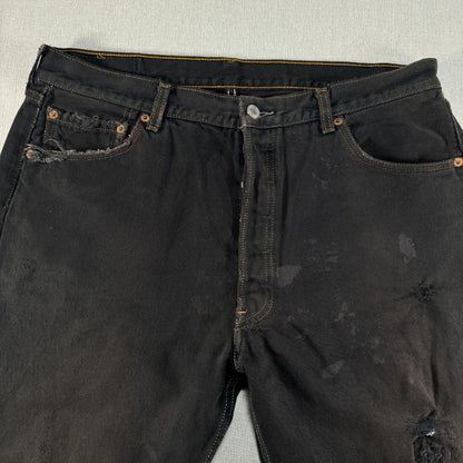 501 ブラックデニム 後染め メキシコ製 W38 647 in-000014