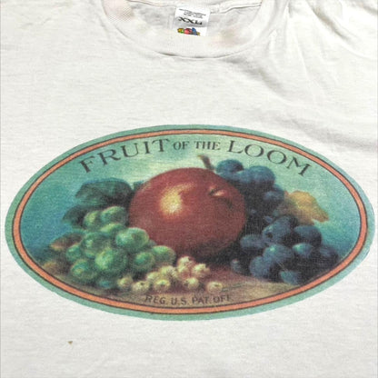 90s フルーツオブザルーム ロゴT 白 2XL USA製 co-000050