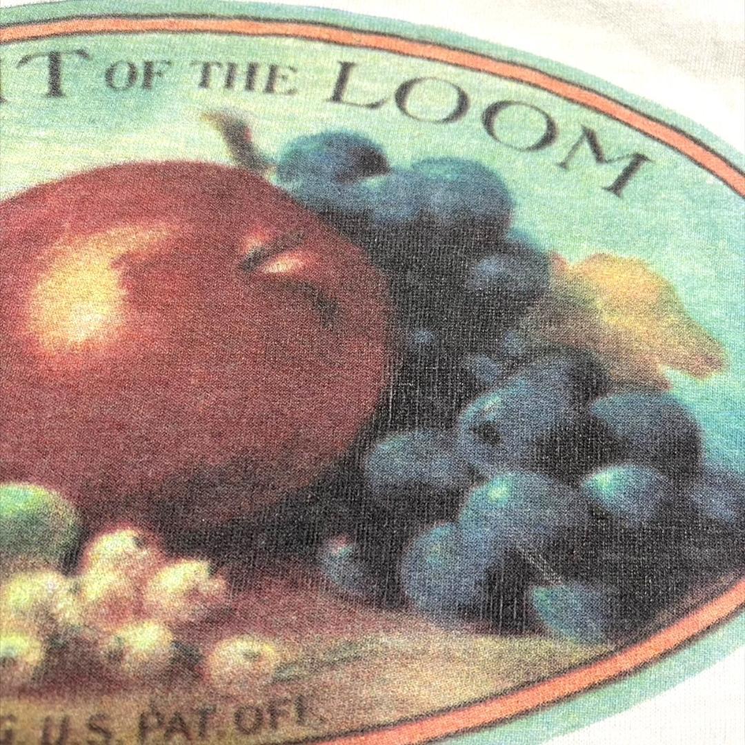 90s フルーツオブザルーム ロゴT 白 2XL USA製 co-000050